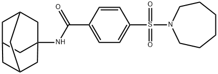 N-(1-adamantyl)-4-(azepan-1-ylsulfonyl)benzamide Struktur