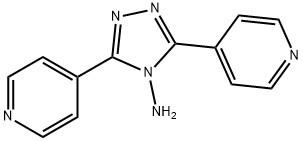 3,5-bis(pyridin-4-yl)-4-amino-1,2,4-triazole Struktur