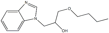 1-(1H-benzimidazol-1-yl)-3-butoxy-2-propanol Struktur