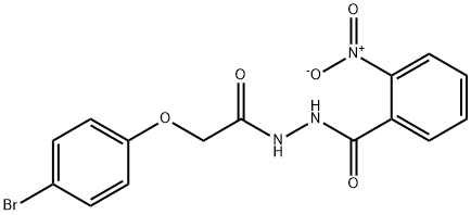 N'-[2-(4-bromophenoxy)acetyl]-2-nitrobenzohydrazide,392739-84-3,结构式