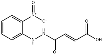 (E)-4-[2-(2-nitrophenyl)hydrazino]-4-oxo-2-butenoic acid Struktur