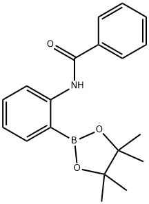 N-[2-(4,4,5,5-テトラメチル-1,3,2-ジオキサボロラン-2-イル)フェニル]ベンズアミド 化学構造式