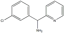 (3-氯苯基)(吡啶-2-基)甲胺, 39930-15-9, 结构式