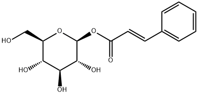 trans-Cinnamoyl b-D-glucoside Structure