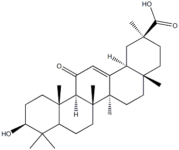 Glycyrrhetic Acid Impurity 3（Glycyrrhetic Acid 3-O-beta-Glucuronide） Structure