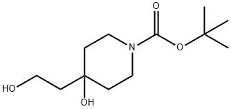 TERT-BUTYL 4-HYDROXY-4-(2-HYDROXYETHYL)PIPERIDINECARBOXYLATE, 401811-98-1, 结构式