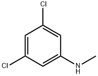 3,5-二氯-N-甲基苯胺 结构式