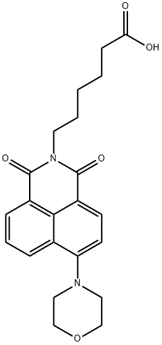 6-(6-(morpholin-4-yl)-1,3-dioxo-1H-benzo[de]isoquinolin-2(3H)-yl)hexanoic acid Structure