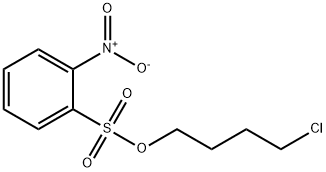 Benzenesulfonic acid, 2-nitro-, 4-chlorobutyl ester Structure