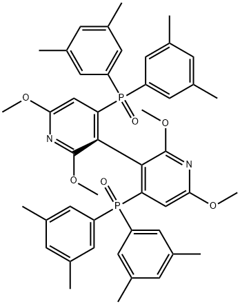 (S)-4,4'-Bis(di-3,5-xylylphosphinoyl)-2,2',6,6'-tetraMethoxy-3,3'-bipyridine Structure