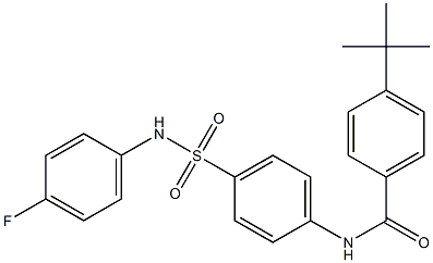 4-tert-butyl-N-{4-[(4-fluoroanilino)sulfonyl]phenyl}benzamide Structure