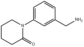 1-[3-(アミノメチル)フェニル]ピペリジン-2-オン 化学構造式