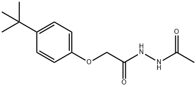 N'-acetyl-2-[4-(tert-butyl)phenoxy]acetohydrazide Struktur