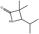 3,3-dimethyl-4-(propan-2-yl)azetidin-2-one 结构式