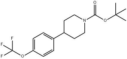 tert-butyl 4-(4-(trifluoromethoxy)phenyl)piperidine-1-carboxylate Structure