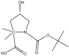 1-(tert-butyl) 2-methyl (2S,4S)-4-hydroxy-2-methylpyrrolidine-1,2-dicarboxylate 结构式