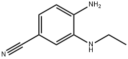 4-amino-3-ethylamino-benzonitrile 结构式