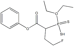 fluoroethyl-O,O-diethyldithiophosphoryl-1-phenylacetate Structure