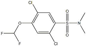 2,5-dichloro-4-(difluoromethoxy)-N,N-dimethylbenzene-1-sulfonamide Structure