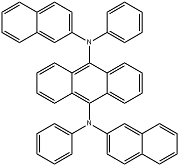 9,10-Bis[N-(2-naphthyl)anilino]anthracene Struktur