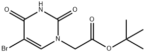 5-Bromo-N1-t-butoxycarbonylmethyl-uracil Structure
