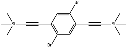 1,4-二溴-2,5-双[2-(三甲基硅基)乙炔基]苯 结构式