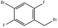 1-bromo-4-(bromomethyl)-2,5-difluorobenzene Structure