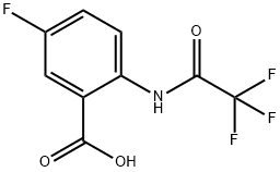 5-fluoro-2-(2,2,2-trifluoroacetamido)benzoic acid Struktur