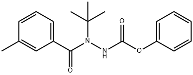 phenyl 2-tert-butyl-2-(3-methylbenzoyl)hydrazinecarboxylate 结构式
