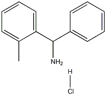 1-(2-メチルフェニル)-1-フェニルメタンアミン塩酸塩 化学構造式