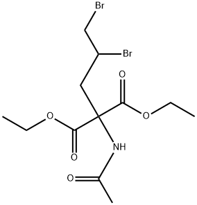 DIETHYL 2-ACETAMIDO-2-(2,3-DIBROMOPROPYL)-MALONATE Struktur
