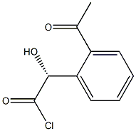 (R)-O-乙酰基扁桃酸酰氯, 49845-69-4, 结构式