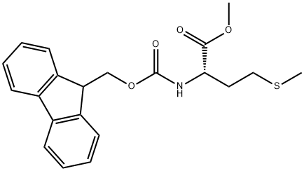 N-(9H-フルオレン-9-イルメトキシカルボニル)-L-メチオニンメチル 化学構造式