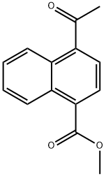 Methyl 4-acetyl-1-naphthoate 化学構造式