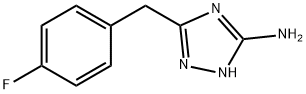 5-(4-fluorobenzyl)-1H-1,2,4-triazol-3-amine Structure