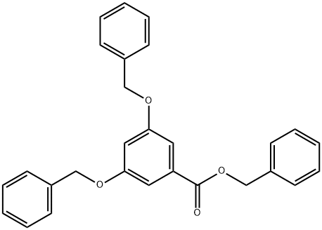 3,5-Bis(benzyloxy)benzoic acid benzyl ester Struktur