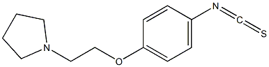1-[2-(4-isothiocyanato-phenoxy)-ethyl]-pyrrolidine Struktur