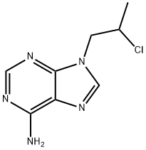 9H-Purin-6-amine, 9-(2-chloropropyl)- Structure