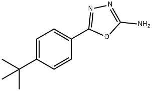 5-(4-tert-butylphenyl)-1,3,4-oxadiazol-2-amine Struktur
