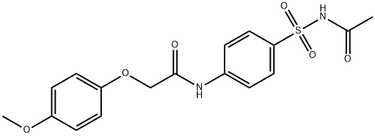 N-{4-[(acetylamino)sulfonyl]phenyl}-2-(4-methoxyphenoxy)acetamide|