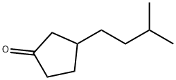 3-(3-甲基丁基)环戊烷-1-酮,53002-96-3,结构式