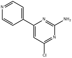 2-Amino-4-chloro-6-(4-pyridyl)pyrimidine Structure