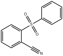 2-(phenylsulfonyl)benzonitrile 化学構造式