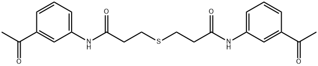 3-{[3-(3-acetylanilino)-3-oxopropyl]sulfanyl}-N-(3-acetylphenyl)propanamide|