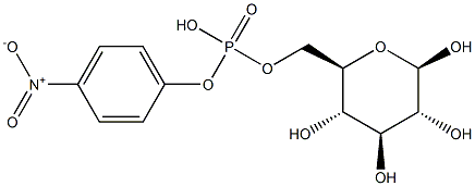 4-Nitrophenyl b-D-glucopyranoside-6-phosphate Structure
