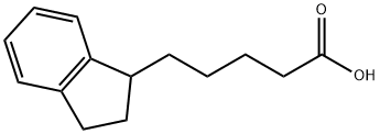 5-(2,3-dihydro-1H-inden-1-yl)pentanoic acid,55288-81-8,结构式