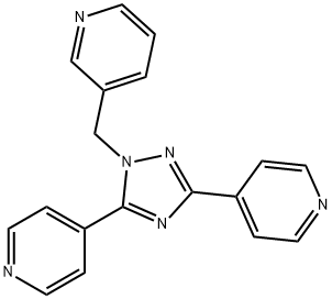 3-(3,5-di-pyridin-4-yl-(1,2,4)triazol-1-ylmethyl)-pyridine Structure