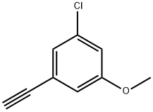 1-Chloro-3-ethynyl-5-methoxybenzene, 556112-23-3, 结构式