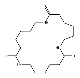1,8,15-Triazacycloheneicosane-2,9,16-trione Struktur