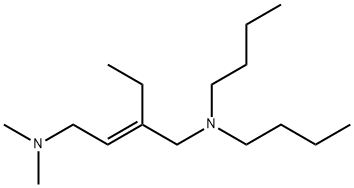 2-Butene-1,4-diamine,N1,N1-dibutyl-2-ethyl-N4,N4-dimethyl-, (E)- (9CI) 化学構造式